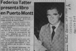 Federico Tatter presenta libro en Puerto Montt  [artículo].