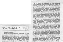 "Cariño malo"  [artículo] Augusto Polo Campos.