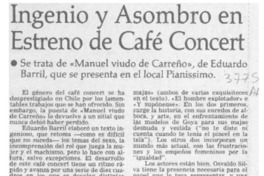 Ingenio y asombro en estreno de café concert  [artículo] Juan Antonio Muñoz.