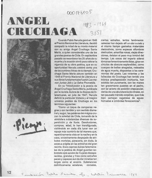Angel Cruchaga  [artículo].