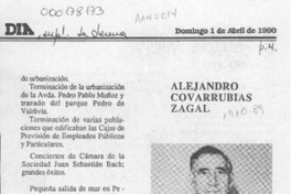 Alejandro Covarrubias Zagal  [artículo].