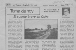 El cuento breve en Chile  [artículo] Eugenio Matus R.