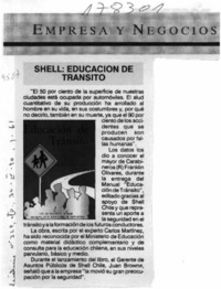 Shell, Educación de tránsito  [artículo].