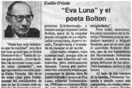 "Eva Luna" y el poeta Bolton