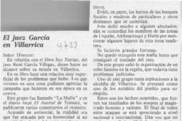 El Juez García en Villarrica  [artículo].