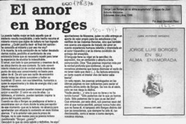 El amor en Borges  [artículo] José-Christian Páez.
