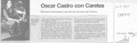 Oscar Castro con Caretas