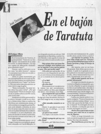 En el bajón de Taratuta  [artículo] Mili Rodríguez Villouta.