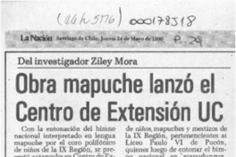 Obra mapuche lanzó el Centro de Extensión UC  [artículo].
