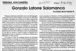 Gonzalo Latorre Salamanca  [artículo] Darío de la Fuente D.