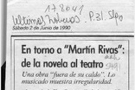 En torno a "Martín Rivas", de la novela al teatro  [artículo].