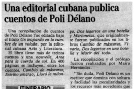 Una Editorial cubana publica cuentos de Poli Délano