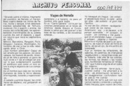 Viajes de Neruda  [artículo] Alvaro Barros.