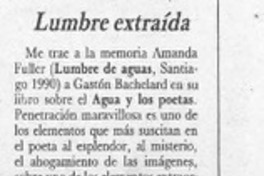 Lumbre extraída  [artículo] Humberto Díaz-Casanueva.