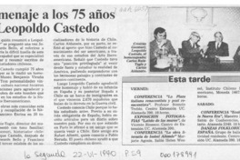 Homenaje a los 75 años de Leopoldo Castedo  [artículo].