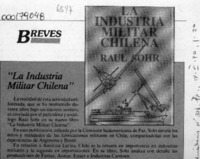 "La Industria militar chilena"  [artículo].