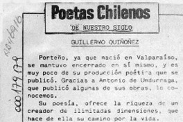 Poetas chilenos de nuestro siglo  [artículo].