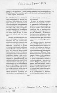Imagen de Chile en el siglo XX  [artículo] Juan Ricardo Couyoumdjian.