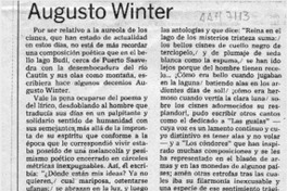 Augusto Winter  [artículo] Lautaro Robles.