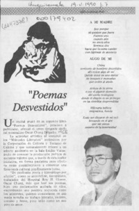 "Poemas desvestidos"  [artículo].