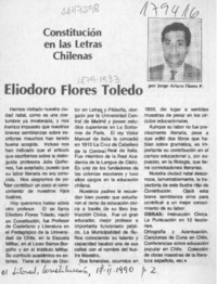 Eliodoro Flores Toledo  [artículo] Jorge Arturo Flores P.