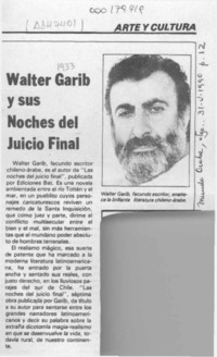 Walter Garib y sus "Noches del juicio final"  [artículo].