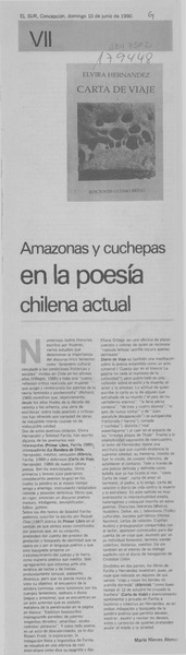 Amazonas y cuchepas en la poesía chilena actual