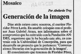 Generación de la imagen  [artículo] Abelardo Troy.