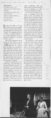 Martín Rivas  [artículo] E. G.