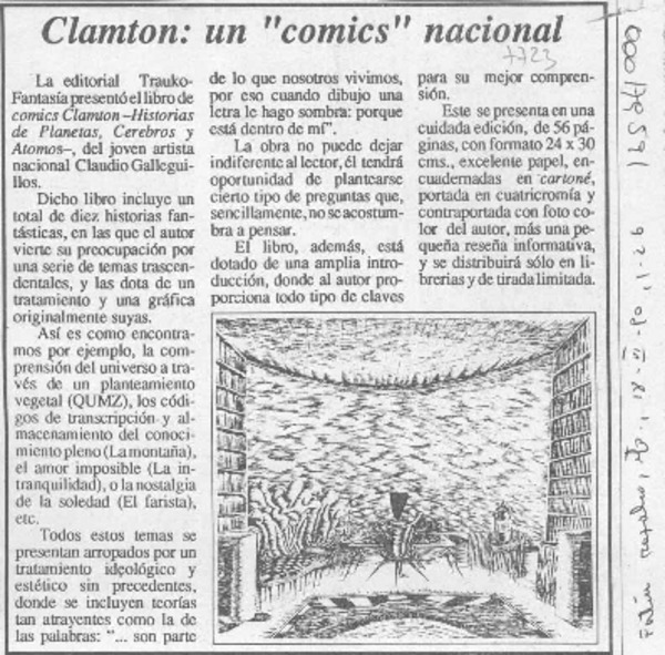 Clamton, un "comics" nacional  [artículo].