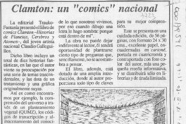 Clamton, un "comics" nacional  [artículo].