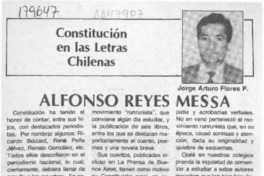 Alfonso Reyes Messa  [artículo] Jorge Arturo Flores P.