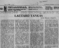 Lautaro Yankas  [artículo] Darío de la Fuente D.