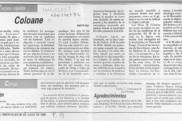 Coloane  [artículo] Martín Ruiz.