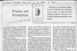 Poeta sin fronteras  [artículo] Juan Pablo Ampuero.