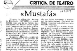 "Mustafá"  [artículo] Carola Oyarzún L.