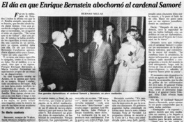 El día en que Enrique Bernstein abochornó al cardenal Samoré