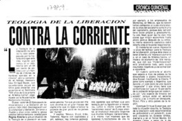 Teología de la liberación, contra la corriente  [artículo] Sergio Sánchez.