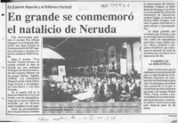 En Grande se conmemoró el natalicio de Neruda  [artículo].
