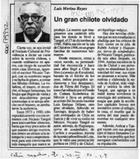 Un gran chilote olvidado  [artículo] Luis Merino Reyes.