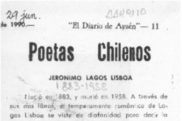 Poetas chilenos  [artículo] Ratón de biblioteca.