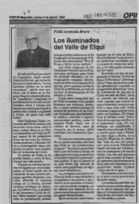 Los iluminados del valle de Elqui  [artículo] Fidel Araneda Bravo.