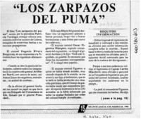 "Los Zarpazos del puma"  [artículo].