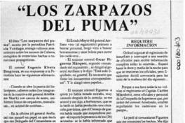 "Los Zarpazos del puma"  [artículo].
