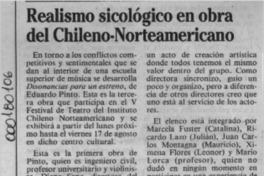 Realismo sicológico en obra del Chileno-Norteamericano  [artículo].