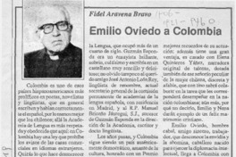 Emilio Oviedo a Colombia  [artículo] Fidel Araneda Bravo.