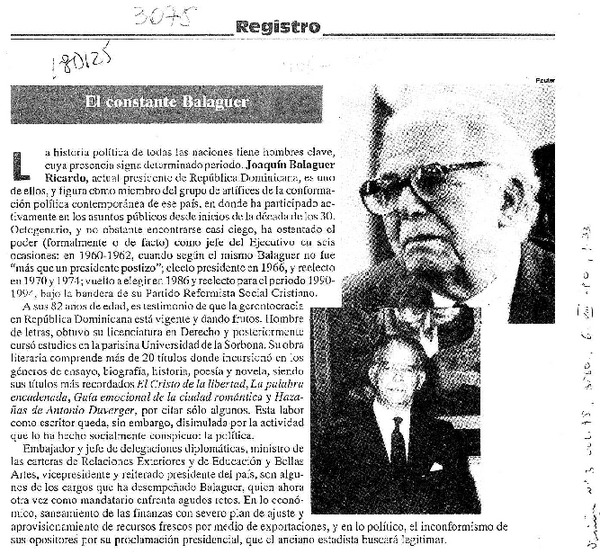 El Constante Balaguer  [artículo].
