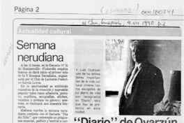 "Diario", de Oyarzún presentan esta tarde  [artículo].