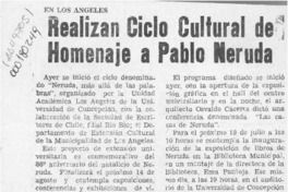 Realizan ciclo cultural de homenaje a Pablo Neruda  [artículo].