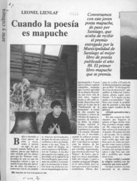 Cuando la poesía es mapuche  [artículo] Margarita Cea.